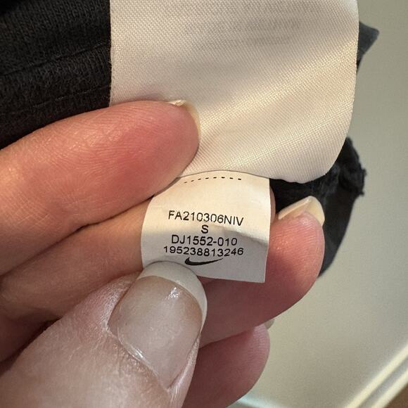 Nike Basketball Shirt Men Small Black Embroidered Hoop Dreamsshort Sleeve Tee - Picture 10 of 11